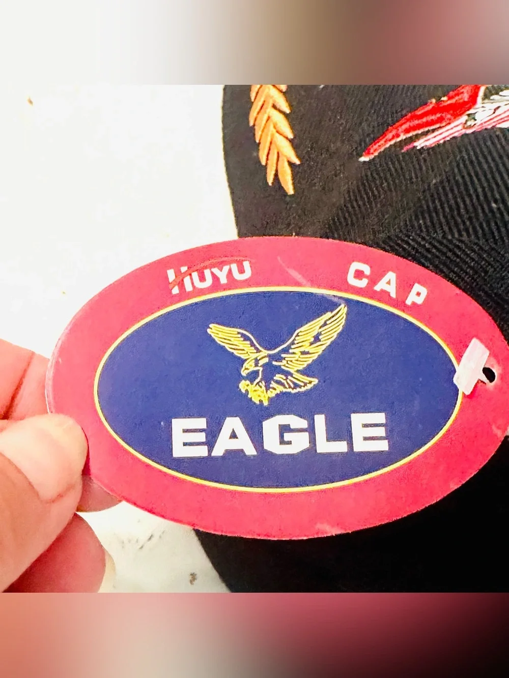 VTG Y2K USA Bald Eagle & Statue of Liberty Embroider Wool Blend Cap OSFM NWT